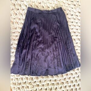 Ann Taylor Pleated Midi Skirt
